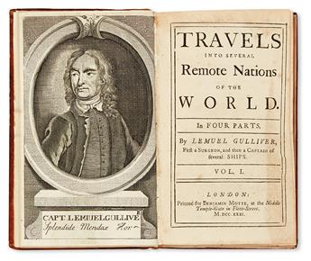 [SWIFT, JONATHAN.]  Travels into Several Remote Nations of the World.  2 vols.  1731